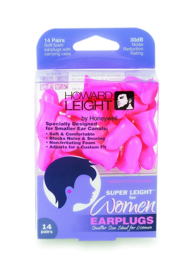 Howard Leight by Honeywell Super Leight for Women Disposable Pre-Shaped Small Earplugs, 14-Pairs (R-01757) - Image 1